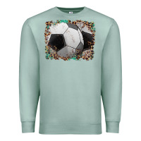 Seafoam sports soccer background Premium Sweatshirt - Artiststas