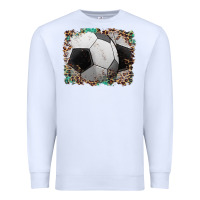 White sports soccer background Premium Sweatshirt - Artiststas
