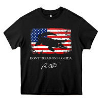 Don_t Tread On Florida Governor Ron Desantis 2022 Usa Flag Heavy Core Tee | Teevron