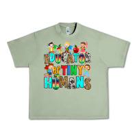 Oil Green Educator of tiny humans Urban Heavy Tee - RanaPortraitStore