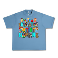 Pebble Blue Educator of tiny humans Urban Heavy Tee - RanaPortraitStore