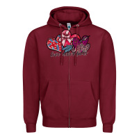 Burgundy love never fails Zipper Hoodie - SublimationCraftShop