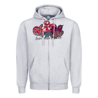 Heather Grey love never fails Zipper Hoodie - SublimationCraftShop
