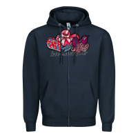 Navy love never fails Zipper Hoodie - SublimationCraftShop