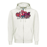 Oatmeal Heather love never fails Zipper Hoodie - SublimationCraftShop