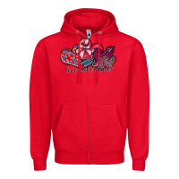 Red love never fails Zipper Hoodie - SublimationCraftShop