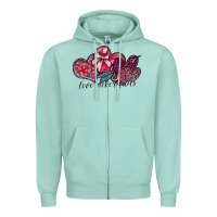 Seafoam love never fails Zipper Hoodie - SublimationCraftShop