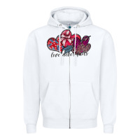 White love never fails Zipper Hoodie - SublimationCraftShop