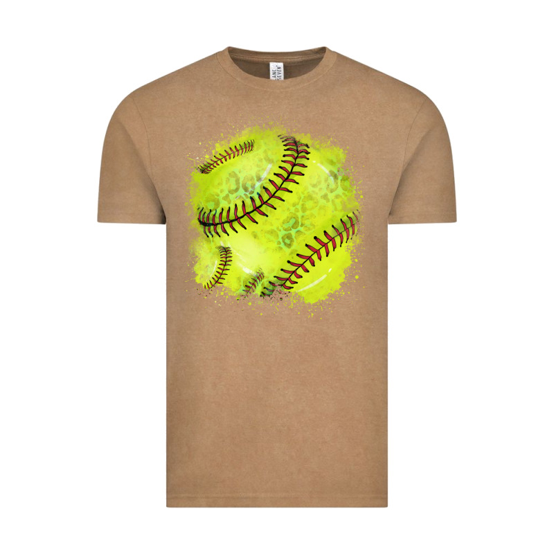Softball Background Vintage Tee by HowdyJamesFarm | Teevron