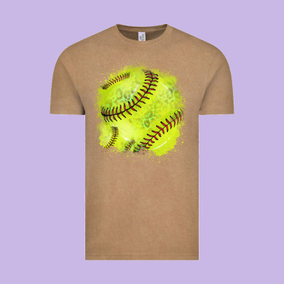 Softball Background Vintage Tee Designed By Howdyjamesfarm