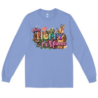 Colony Blue One hoppy mama easter day Long Sleeve Tee - HowdyJamesFarm