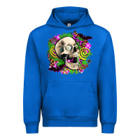 Cobalt halloween skull Urban Hoodie - AdoDesignShop