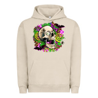 Pigment French Oak halloween skull Urban Hoodie - AdoDesignShop