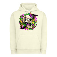 Pigment Pistachio halloween skull Urban Hoodie - AdoDesignShop
