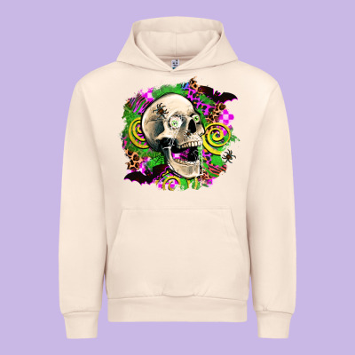 Halloween Skull Urban Hoodie Designed By Adodesignshop