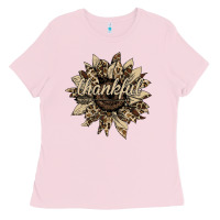 Bubblegum Pink Thankful Sunflower Ladies Tee - Bettercallsaul