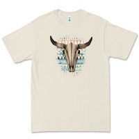 Bone Western Aztec Bull Skull Premium Tee - Bettercallsaul