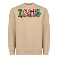 Mushroom Teacher Cryons Kids Caffeine Heavyweight Sweatshirt - CowhideDigitalArt