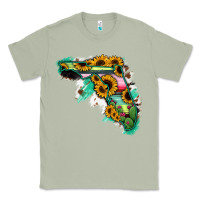 Matcha Florida Map Sunflower Cactus Serape Classic Tee - RanaPortraitStore