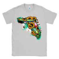 Moon Dust Florida Map Sunflower Cactus Serape Classic Tee - RanaPortraitStore