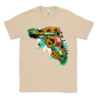 Mushroom Florida Map Sunflower Cactus Serape Classic Tee - RanaPortraitStore