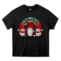 Black merry Christmas Gnomes Rainbow Heavy Core Tee - JahusDesignShop