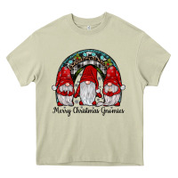 Mossy merry Christmas Gnomes Rainbow Heavy Core Tee - JahusDesignShop