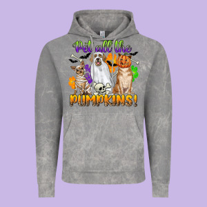 Pet All The Pumpkins Vintage Hoodie Designed By Cowgirlartshop
