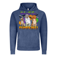 Vintage Denim pet all the pumpkins Vintage Hoodie - CowGirlArtShop