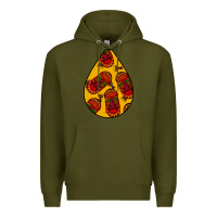 Army Green african masks teardrop  5 Premium Hoodie - BundleAndBundleShop