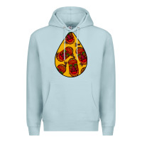 Blue Mist african masks teardrop  5 Premium Hoodie - BundleAndBundleShop