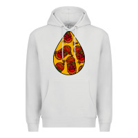 Dove Grey african masks teardrop  5 Premium Hoodie - BundleAndBundleShop