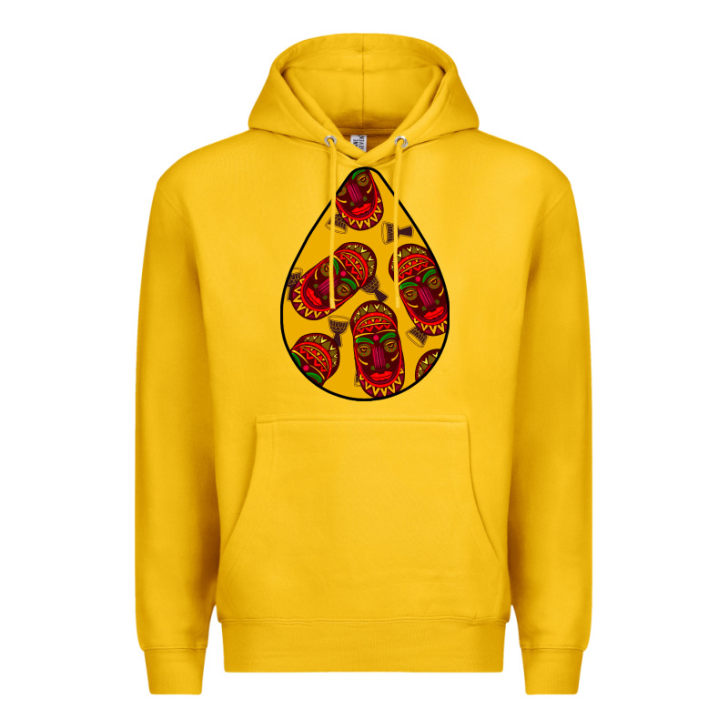 African Masks Teardrop  5 Premium Hoodie by BundleAndBundleShop | Teevron