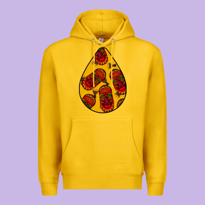 African Masks Teardrop  5 Premium Hoodie Designed By Bundleandbundleshop