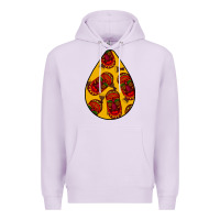 Lilac african masks teardrop  5 Premium Hoodie - BundleAndBundleShop