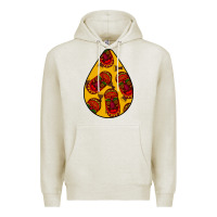 Oatmeal Heather african masks teardrop  5 Premium Hoodie - BundleAndBundleShop