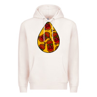 Pale Pink african masks teardrop  5 Premium Hoodie - BundleAndBundleShop