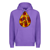 Purple african masks teardrop  5 Premium Hoodie - BundleAndBundleShop