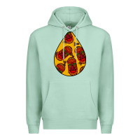 Seafoam african masks teardrop  5 Premium Hoodie - BundleAndBundleShop