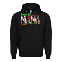 Black baseball mama Zipper Hoodie - SublimationCraftShop