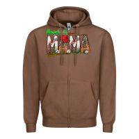 Chestnut baseball mama Zipper Hoodie - SublimationCraftShop