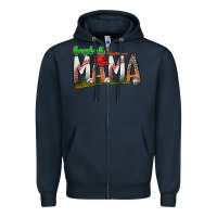 Navy baseball mama Zipper Hoodie - SublimationCraftShop
