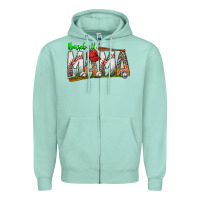 Seafoam baseball mama Zipper Hoodie - SublimationCraftShop