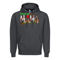 Smoke baseball mama Zipper Hoodie - SublimationCraftShop