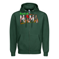 Sports Green baseball mama Zipper Hoodie - SublimationCraftShop