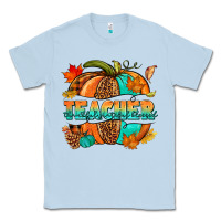Dusty Blue Teacher pumpkin Classic Tee - NancyCooperArtShop