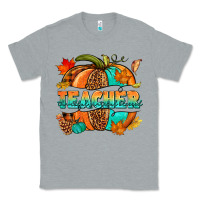 Heather Grey Teacher pumpkin Classic Tee - NancyCooperArtShop
