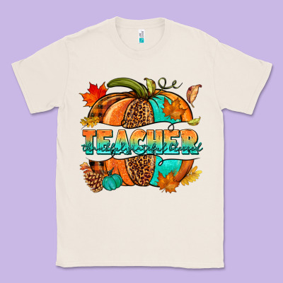 Teacher Pumpkin Classic Tee Designed By Nancycooperartshop