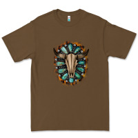 Cacao Western Gemstone Bull Skull Premium Tee - Bettercallsaul