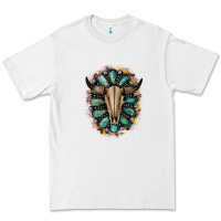 Western Gemstone Bull Skull Premium Tee | Teevron